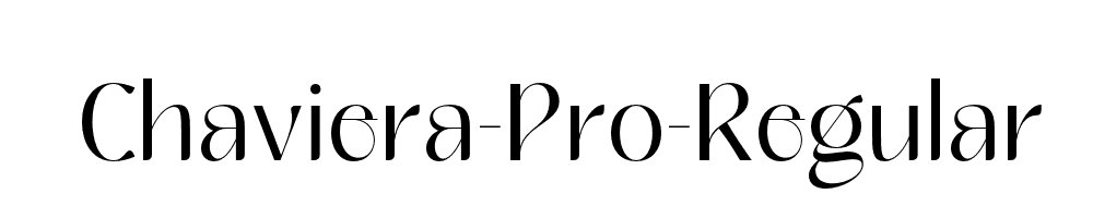 Chaviera-Pro-Regular