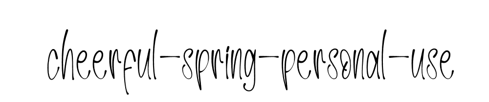 Cheerful Spring Personal Use