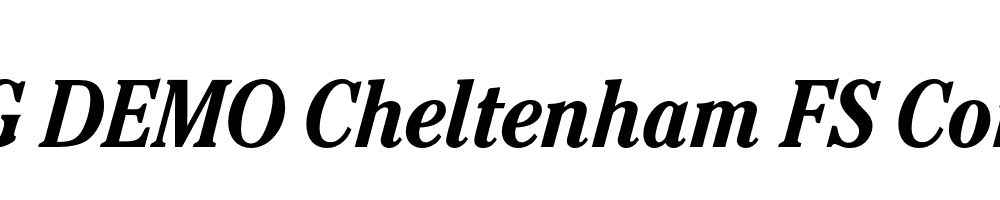  DEMO Cheltenham FS Cond Bold Italic