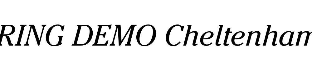  DEMO Cheltenham FS Italic