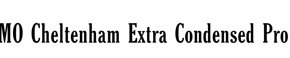  DEMO Cheltenham Extra Condensed Pro Bold