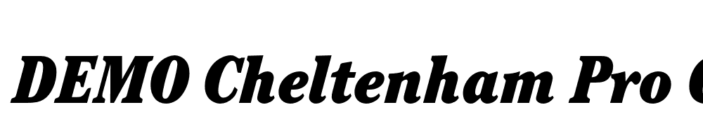  DEMO Cheltenham Pro Cd Ultra Italic