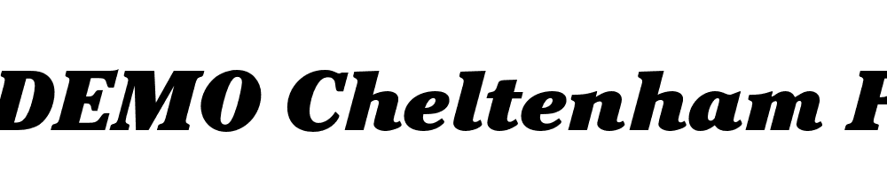  DEMO Cheltenham Pro Ultra Italic