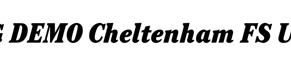  DEMO Cheltenham FS Ult Cond Italic