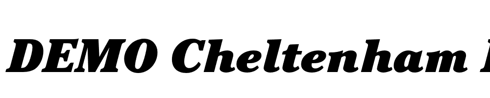  DEMO Cheltenham FS Ultra Italic