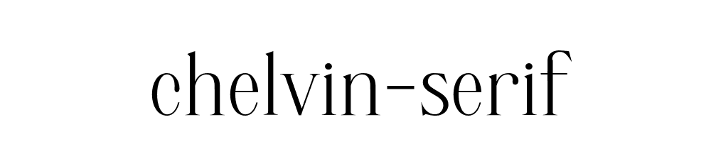 Chelvin Serif