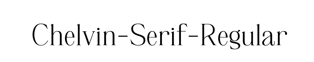 Chelvin-Serif-Regular