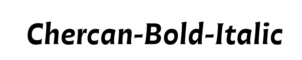 Chercan-Bold-Italic