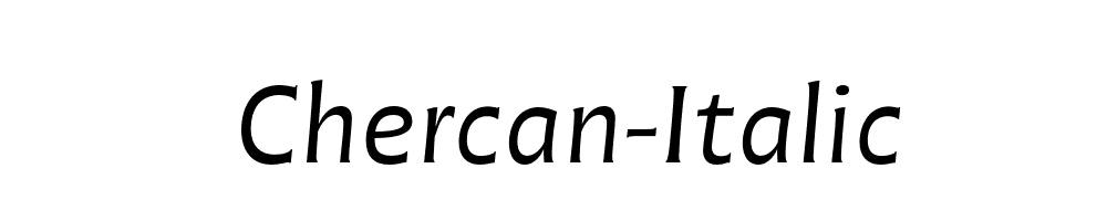 Chercan-Italic