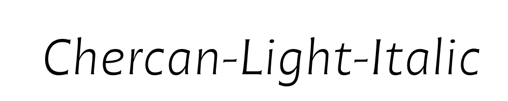 Chercan-Light-Italic