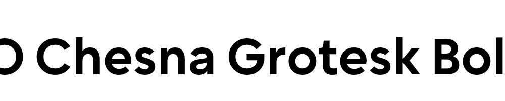 FSP DEMO Chesna Grotesk Bold Regular