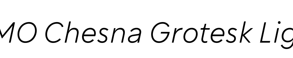 FSP DEMO Chesna Grotesk Light Italic