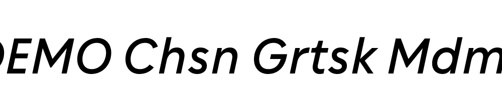 FSP DEMO Chsn Grtsk Mdm Italic