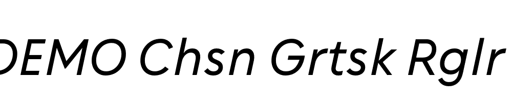 FSP DEMO Chsn Grtsk Rglr Italic