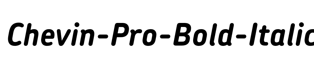 Chevin-Pro-Bold-Italic