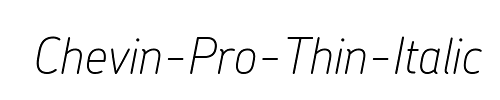 Chevin-Pro-Thin-Italic