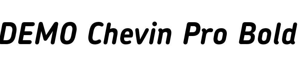 FSP DEMO Chevin Pro Bold Italic