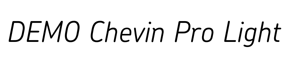 FSP DEMO Chevin Pro Light Italic