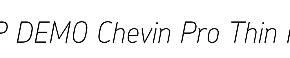 FSP DEMO Chevin Pro Thin Italic