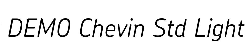 FSP DEMO Chevin Std Light Italic