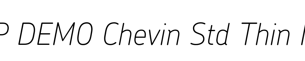 FSP DEMO Chevin Std Thin Italic