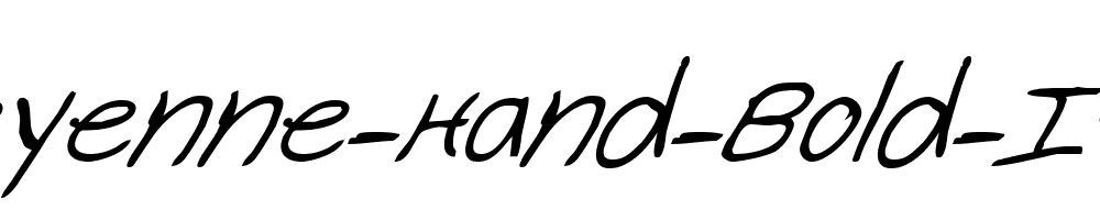 Cheyenne-Hand-Bold-Italic