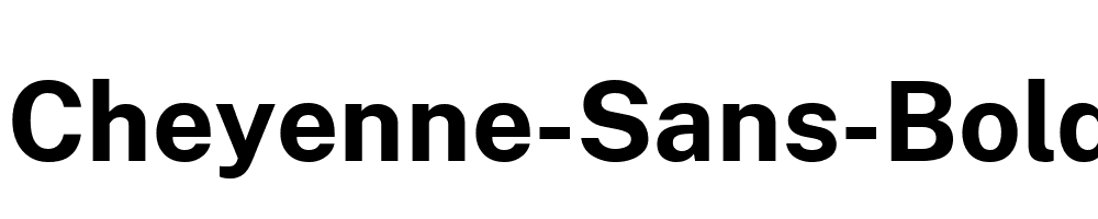 Cheyenne-Sans-Bold