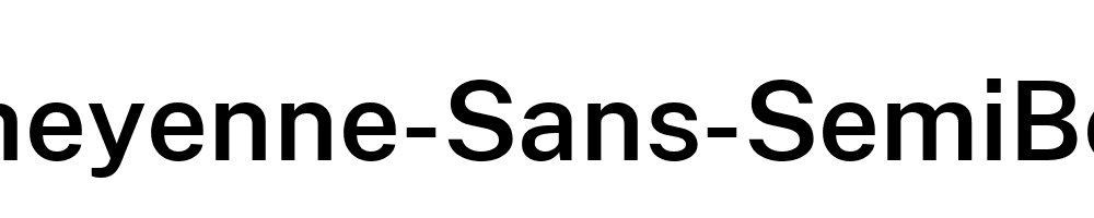 Cheyenne-Sans-SemiBold