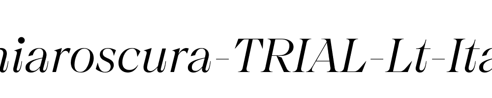 Chiaroscura-TRIAL-Lt-Italic