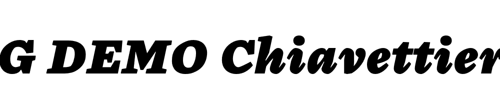  DEMO Chiavettieri Black Italic