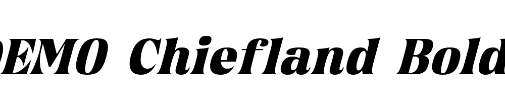 FSP DEMO Chiefland Bold Italic