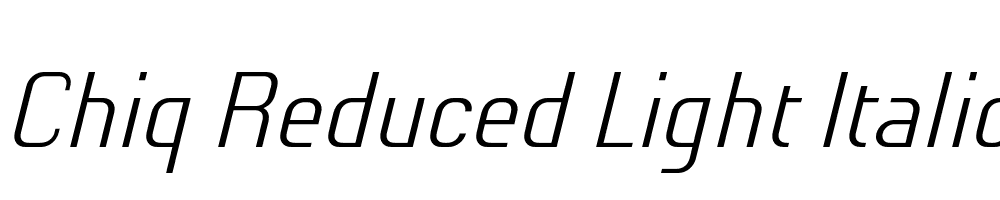 Chiq-Reduced-Light-Italic