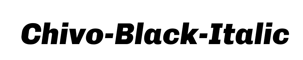 Chivo-Black-Italic