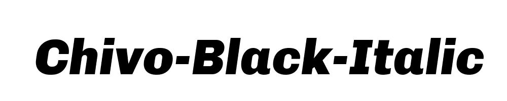 Chivo-Black-Italic