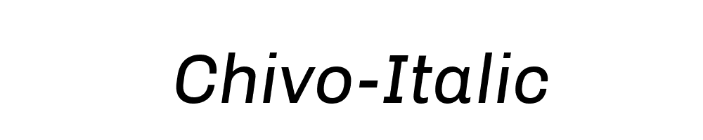 Chivo-Italic