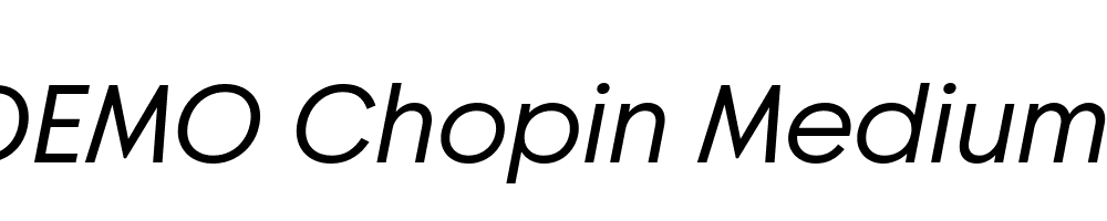 FSP DEMO Chopin Medium Italic