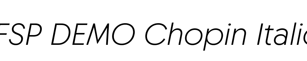 FSP DEMO Chopin Italic