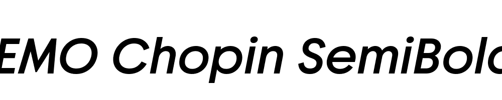 FSP DEMO Chopin SemiBold Italic