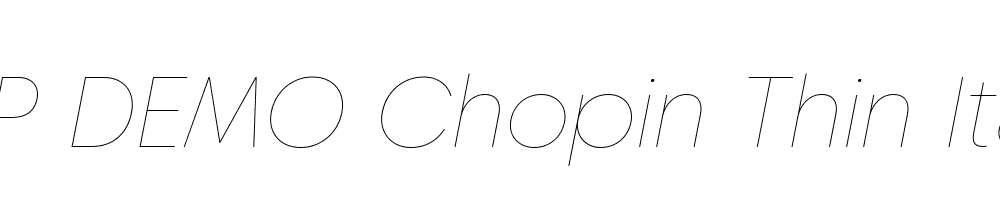 FSP DEMO Chopin Thin Italic