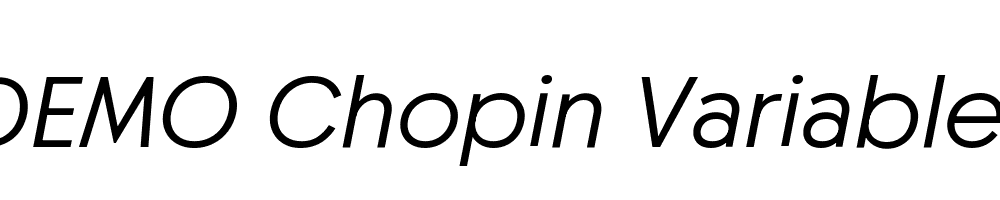 FSP DEMO Chopin Variable Italic