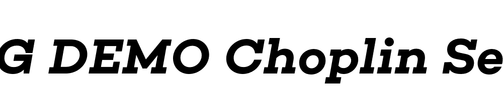  DEMO Choplin SemiBold Italic