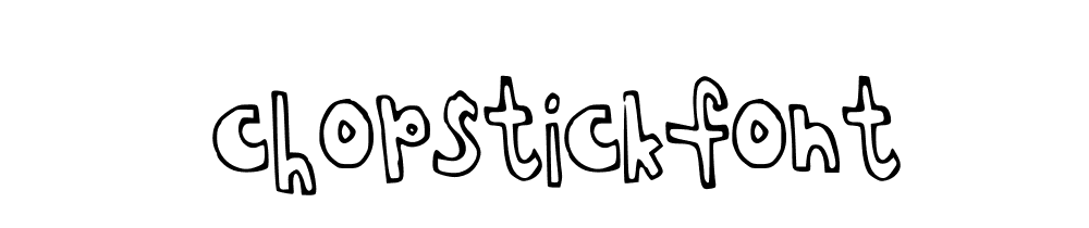 Chopstickfont