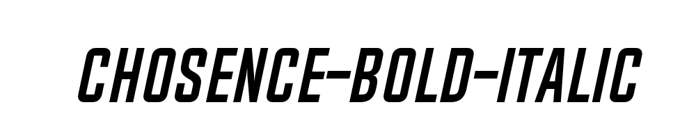 Chosence-Bold-Italic