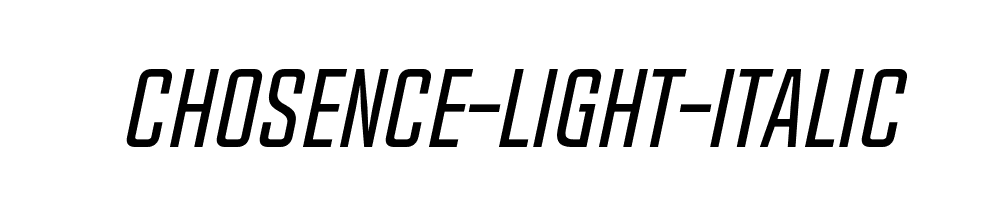 Chosence-Light-Italic