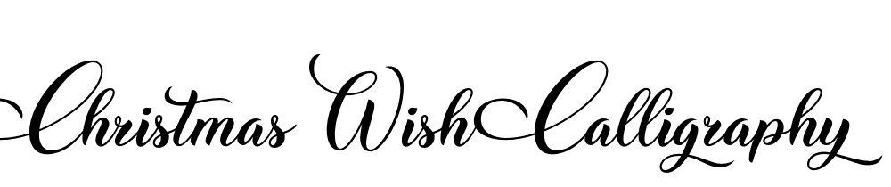 Christmas Wish Calligraphy