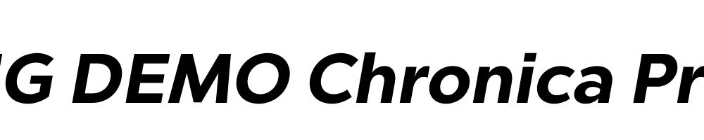  DEMO Chronica Pro Bold Italic