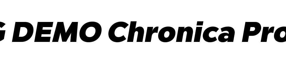  DEMO Chronica Pro Heavy Italic