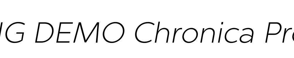  DEMO Chronica Pro Light Italic