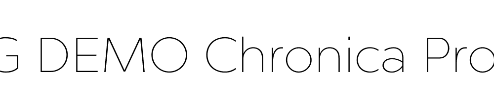  DEMO Chronica Pro Thin Regular