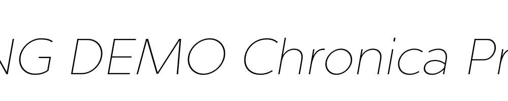  DEMO Chronica Pro Thin Italic